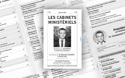 Le numéro 366 des Cabinets Ministériels vient de paraître
