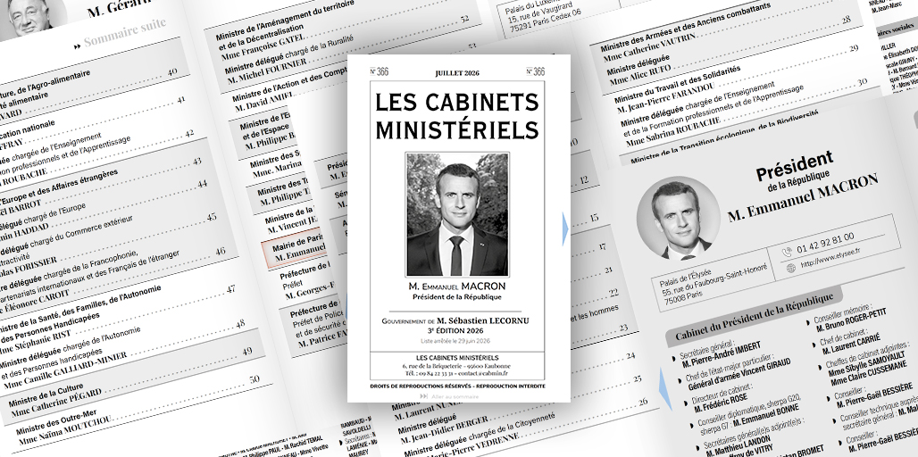 Le numéro 366 des Cabinets Ministériels vient de paraître